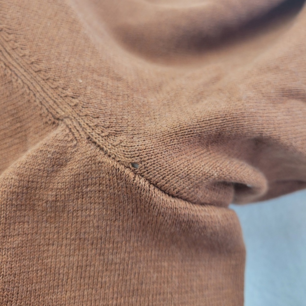J Jill Cardigan Sweater Size 3X Double-Knit Nutmeg Brown Button Front Academia - Picture 11 of 14